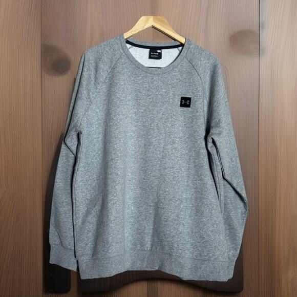 Under Armour Men’s Rival Coldgear Sweatshirt, XL, NEW W/TAGS, Crewneck, Grey - Picture 1 of 6